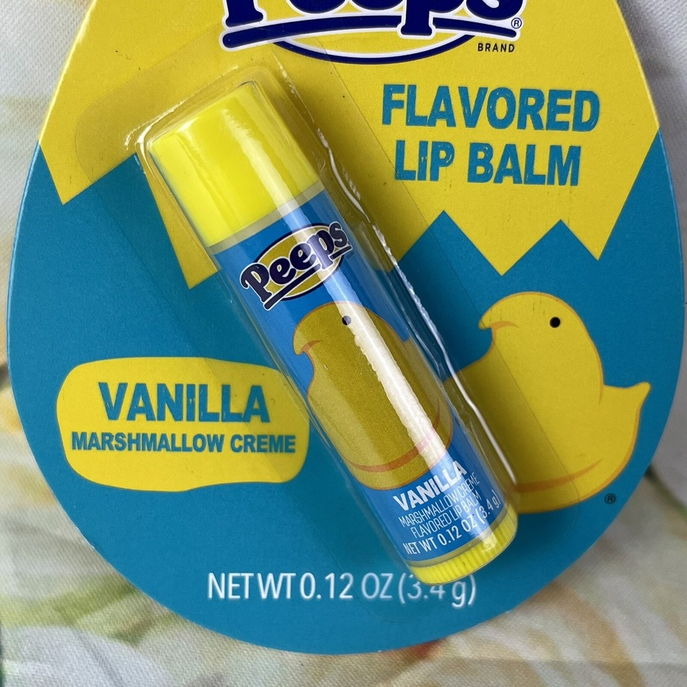 Peeps Vanilla Marshmallow Creme Flavor Lip Balm Chapstick NEW Sealed Easter 2021